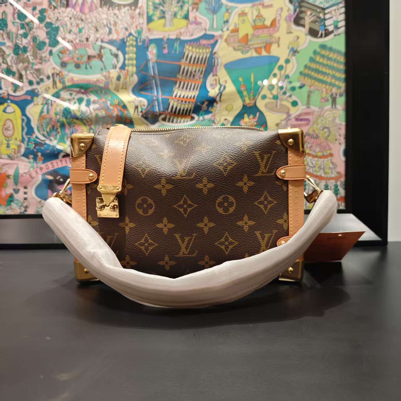 95新 LouisVuitton/路易威登 LV老花软盒子