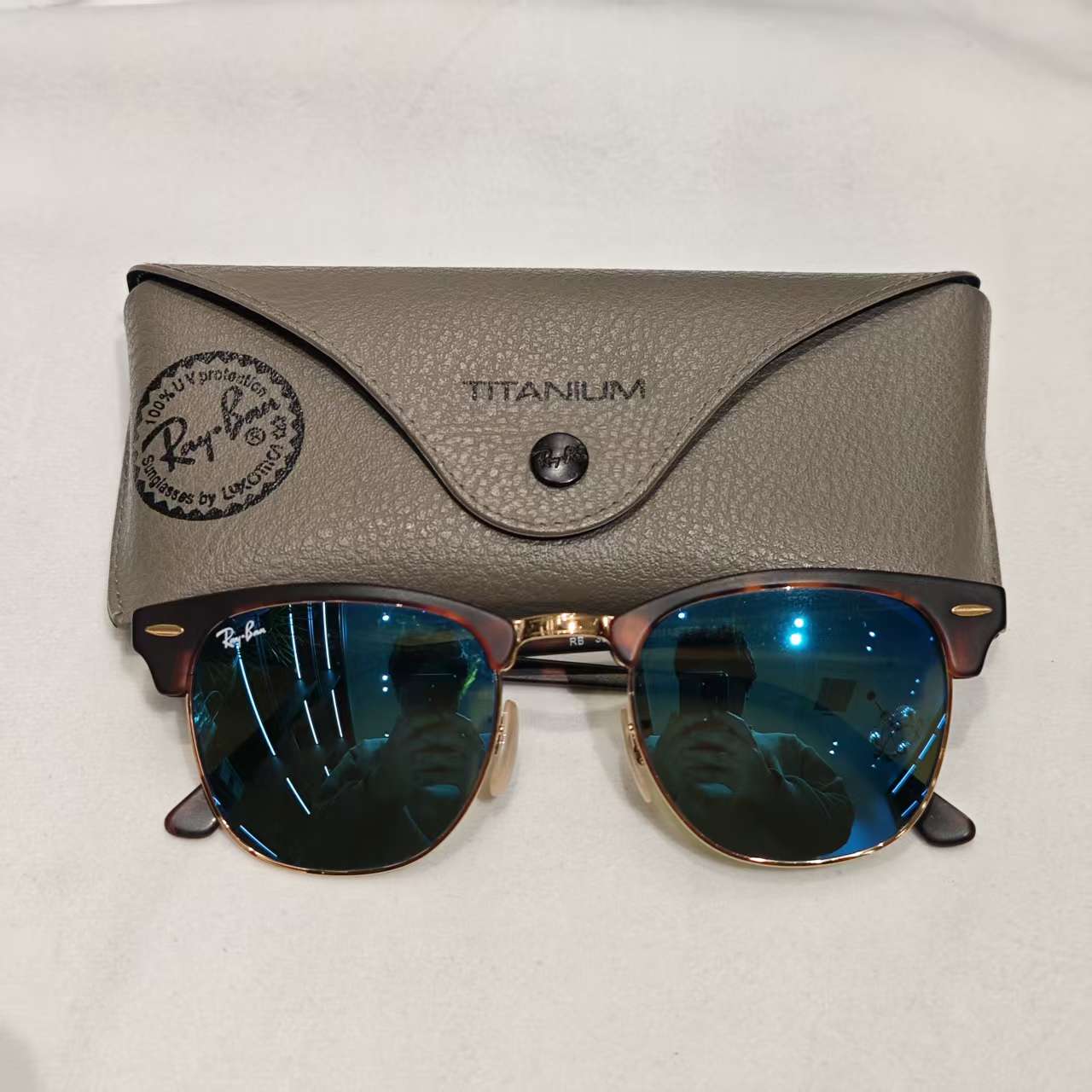 95新 Ray-Ban/雷朋 钛金属太阳镜
