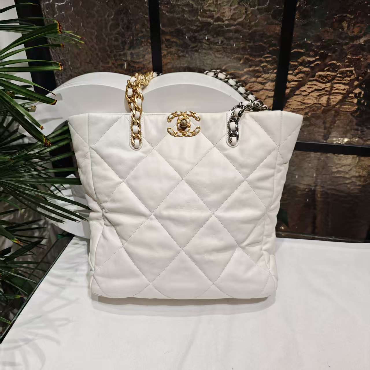 95新 Chanel/香奈儿 Chanel白金19系列托特包