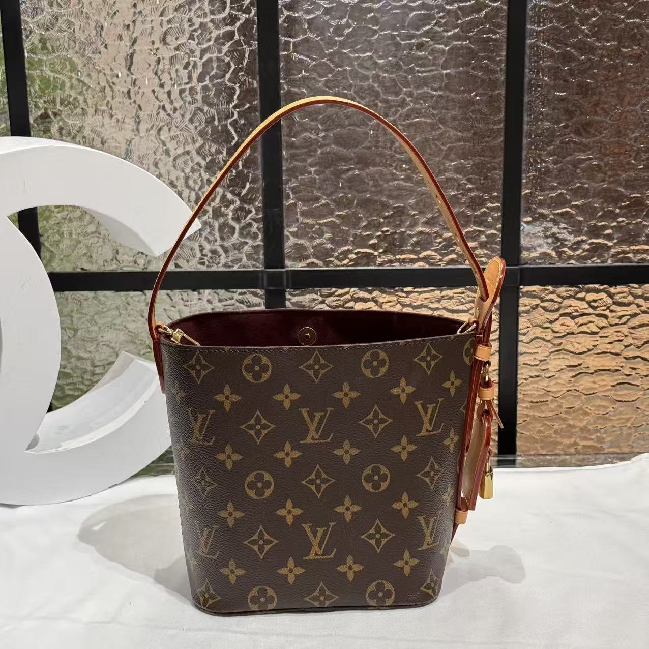 99新 LouisVuitton/路易威登 LV老花all in bb