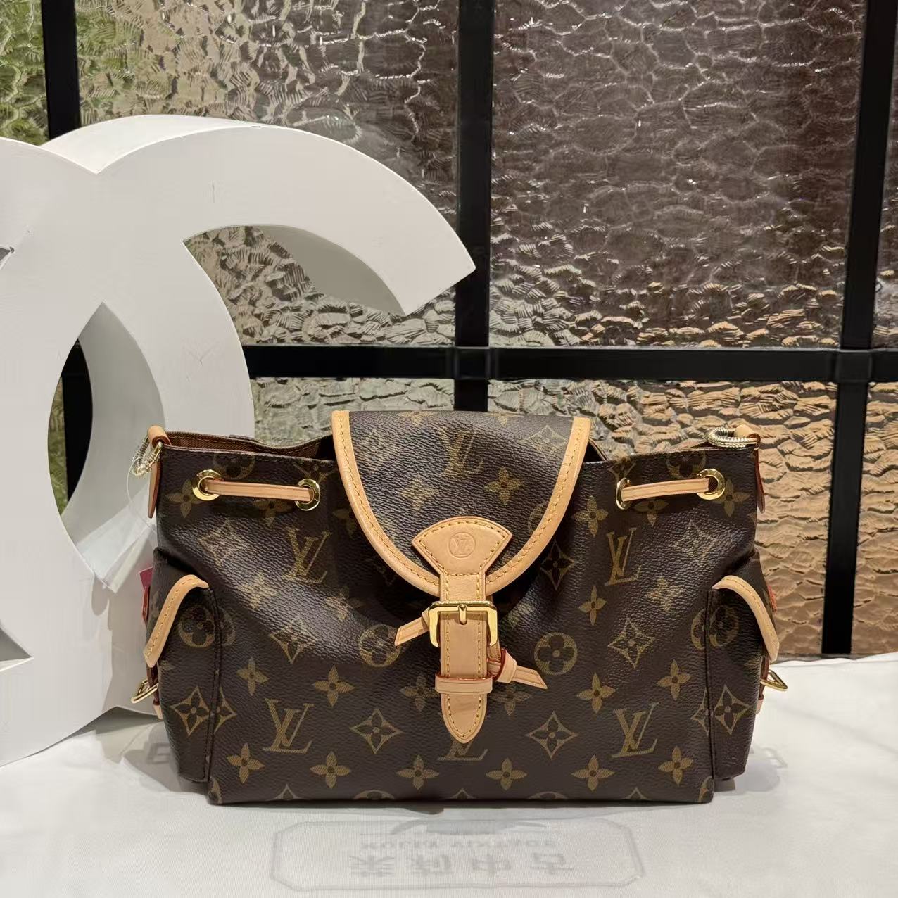 99新 LouisVuitton/路易威登 LV老花小号奥德赛单肩包